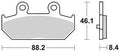 Trw remblokken mcb 751 brake pads sinter mcb751srm