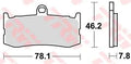 Trw remblokken mcb816 brake pads sinter mcb 816 sv