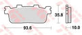 Trw remblokken mcb 821 brake pads organ. mcb 821