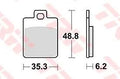 Trw remblokken mcb 827 brake pads sinter mcb827srm