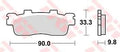 Trw remblokken mcb 830 brake pads organ. mcb 830