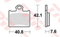 Trw remblokken mcb 831 brake pads sinter mcb831si