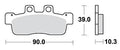Trw remblokken mcb 839 brake pads organ. mcb 839