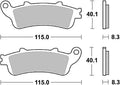 Trw remblokken mcb 705 brake pads sinter mcb 705 sh