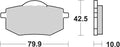 Trw remblokken mcb 587 brake pads organ. mcb 587