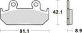 Trw remblokken mcb 562 brake pads sinter mcb 562 sv