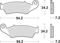 Trw remblokken mcb 669 brake pads sinter mcb 669 sv
