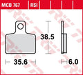 Trw remblokken mcb 767 brake pads sinter mcb 767 rsi