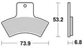 Trw remblokken mcb 762 brake pads sinter mcb 762 si