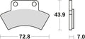 Trw remblokken mcb 668 brake pads sinter mcb 668 si
