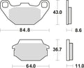 Trw remblokken mcb 712 brake pads organ. mcb 712
