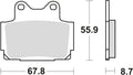 Trw remblokken mcb 541 brake pads organ. mcb 541