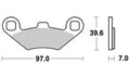 Trw remblokken mcb 761 brake pads sinter mcb 761 si