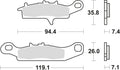 Trw remblokken mcb 757 brake pads sinter mcb 757 si