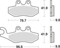 Trw remblokken mcb 744 brake pads organ. mcb 744