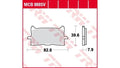 Trw remblokken mcb 888 brake pads sinter mcb 888 sv