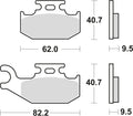 Trw remblokken mcb 723 brake pads sinter mcb 723 si