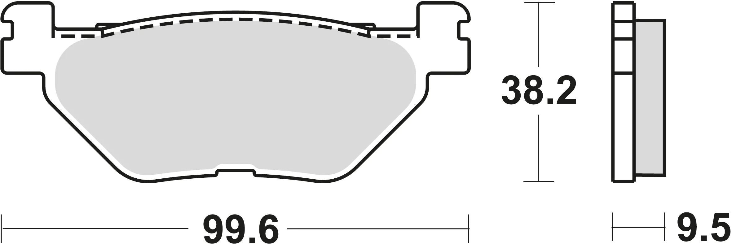 Trw remblokken mcb 731 brake pads organ. mcb 731