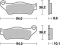 Trw remblokken mcb 707 brake pads sinter mcb 707 sh