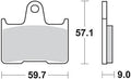 Trw remblokken mcb 729 brake pads sinter mcb 729 sh