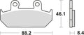 Trw remblokken mcb 571 brake pads organ. mcb 571