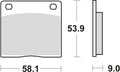 Trw remblokken mcb 73 brake pads organ. mcb 73