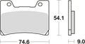 Trw remblokken mcb 622 brake pads sinter mcb 622 sv