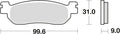 Trw remblokken mcb 699 brake pads organ. mcb 699