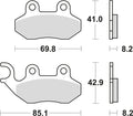 Trw remblokken mcb 684 brake pads organ. mcb 684