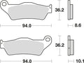 Trw remblokken mcb 707 brake pads organ. mcb 707