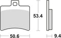 Trw remblokken mcb 710 brake pads organ. mcb 710