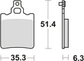 Trw remblokken mcb 552 brake pads organ. mcb 552