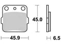 Trw remblokken mcb 554 brake pads sinter mcb 554 si