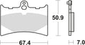 Trw remblokken mcb 572 brake pads organ. mcb 572