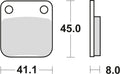 Trw remblokken mcb 510 brake pads organ. mcb 510