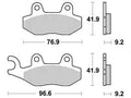 Trw remblokken mcb 689 brake pads organ. mcb 689