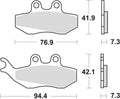Trw remblokken mcb 664 brake pads organ. mcb 664