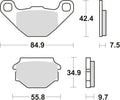 Trw remblokken mcb 657 brake pads organ. mcb 657
