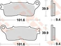 Trw remblokken mcb 848 brake pads sinter mcb 848 sh