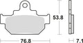 Trw remblokken mcb 550 brake pads organ. mcb 550