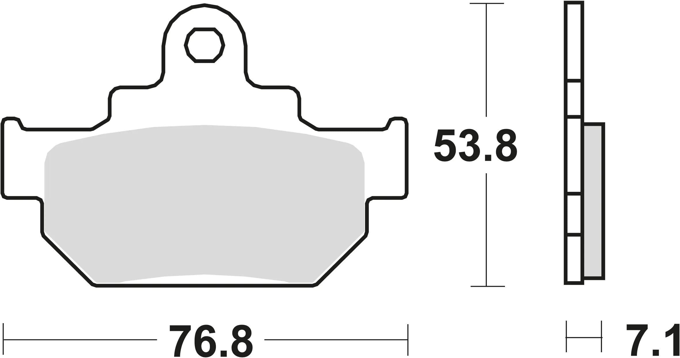 Trw remblokken mcb 550 brake pads organ. mcb 550