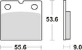 Trw remblokken mcb 19 brake pads organ. mcb 19