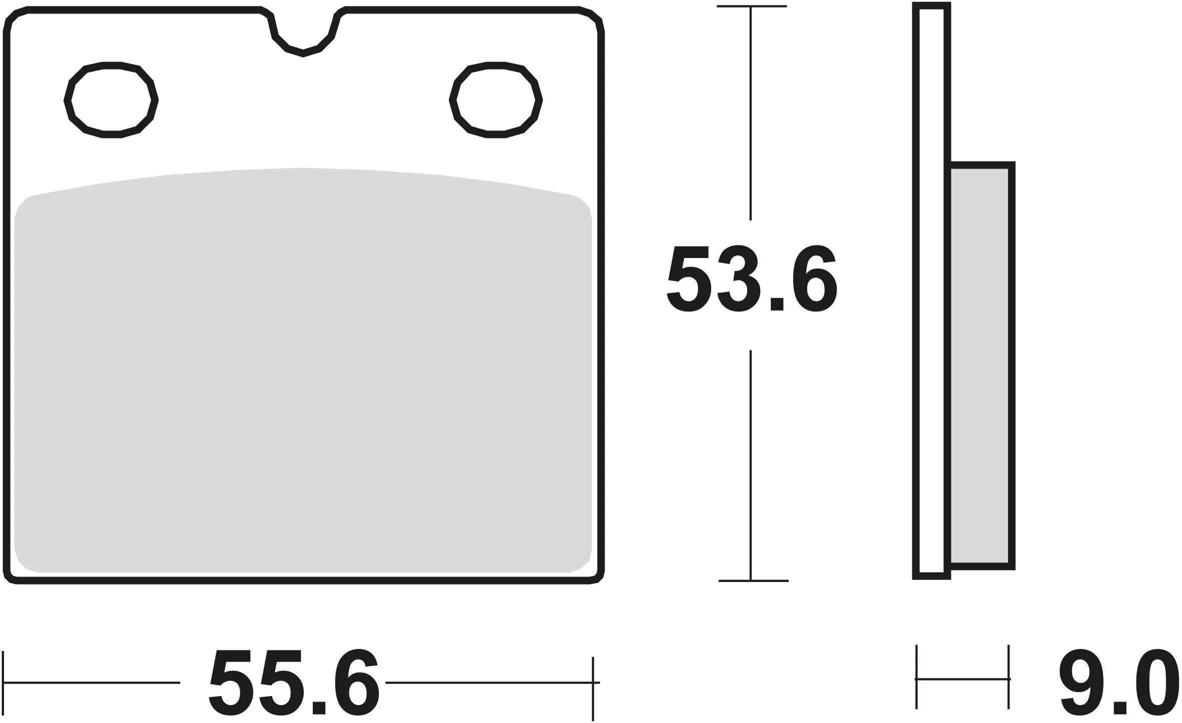 Trw remblokken mcb 19 brake pads organ. mcb 19