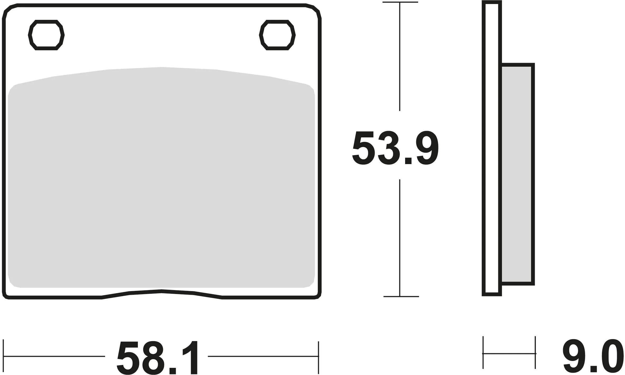 Trw remblokken mcb 73 brake pads org.perf. mcb 73