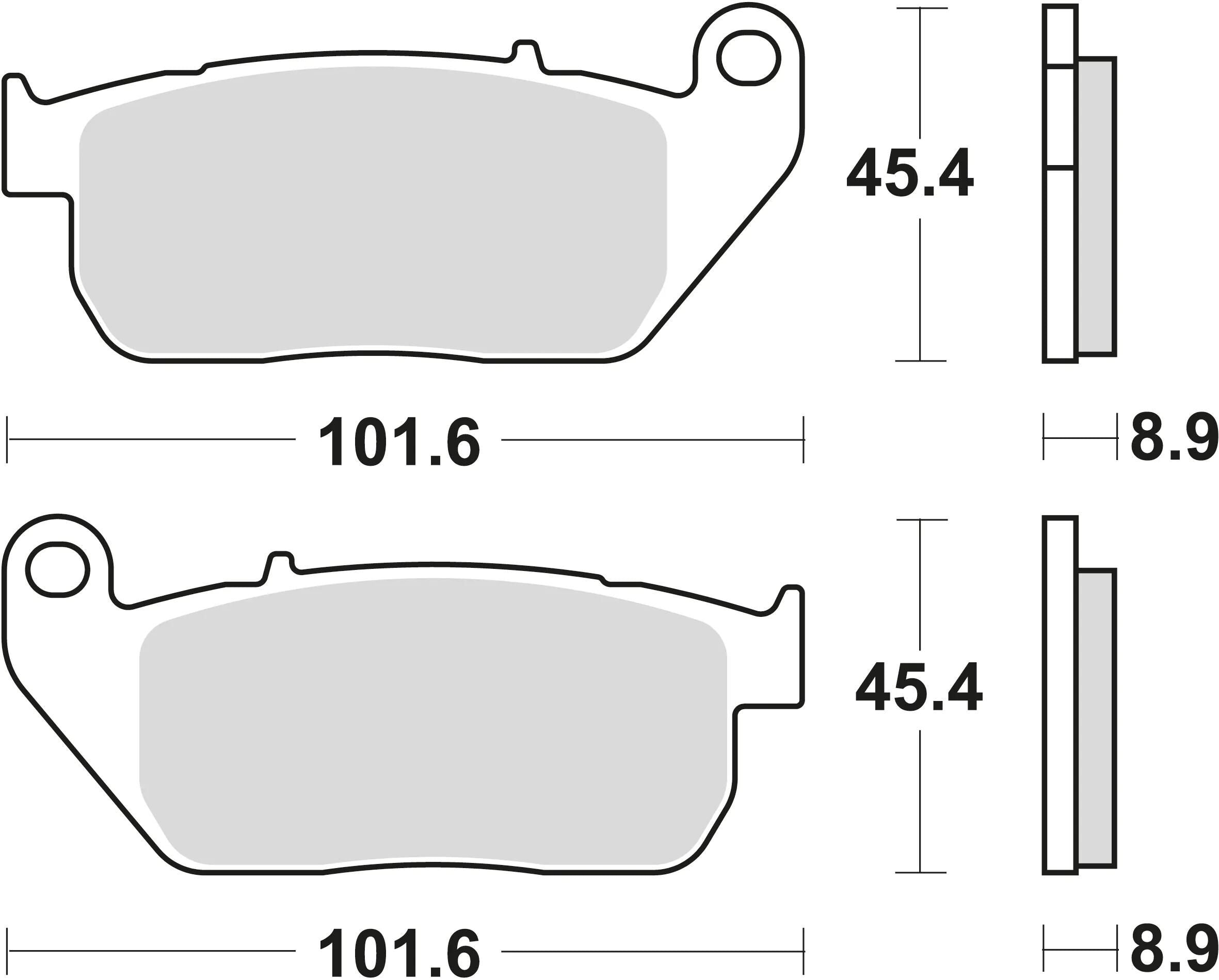 Trw remblokken mcb 753 brake pads org.perf. mcb 753