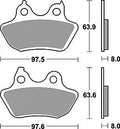Trw remblokken mcb 799 brake pads org.perf. mcb 799