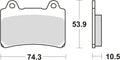 Trw remblokken mcb 559 brake pads organ. mcb 559