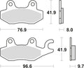 Trw remblokken mcb 604 brake pads organ. mcb 604