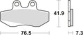 Trw remblokken mcb 629 brake pads organ. mcb 629