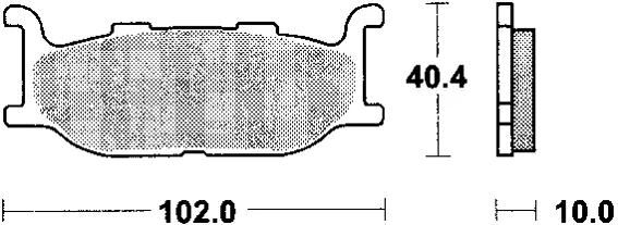 Trw remblokken mcb 640 brake pads organ. mcb 640